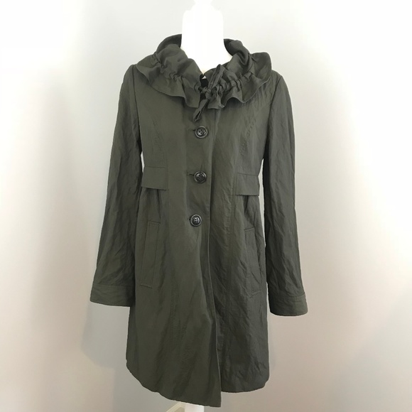 LOFT Jackets & Blazers - ✂️CLEARANCE LOFT Ruffle Trench Coat